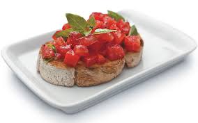 Ir para  <p>p&atilde;o integral</p>

<p>tomate italiano,</p>

<p>azeite, manjeric&atilde;o,</p>

<p>&nbsp;alho</p>

<p>queijo parmes&atilde;o e...